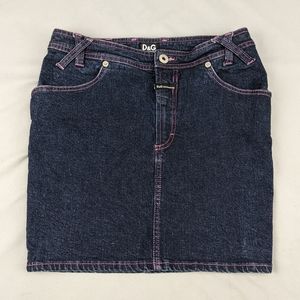 Dolce & Gabbana Y2K denim mini skirt